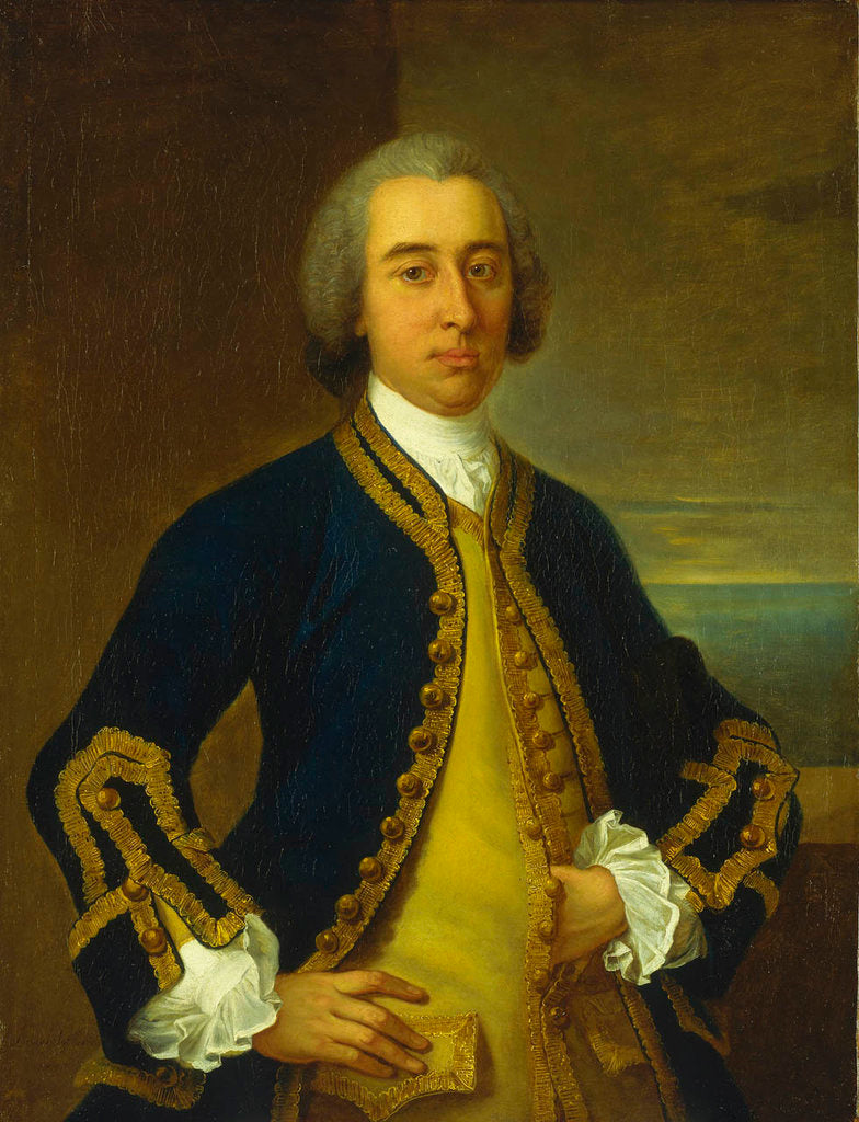Detail of Captain Arthur Scott (1718-1756) by Claude Arnulphy