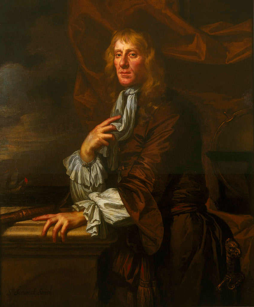 Detail of Flagmen of Lowestoft: Sir Jeremiah Smith (d. 1675) by Peter Lely