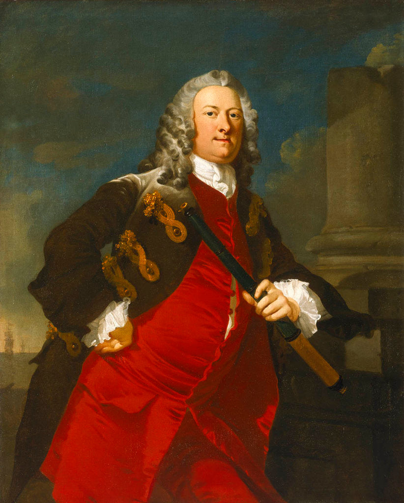 Detail of Commodore Thomas Smith (1707-1762) by Richard Wilson
