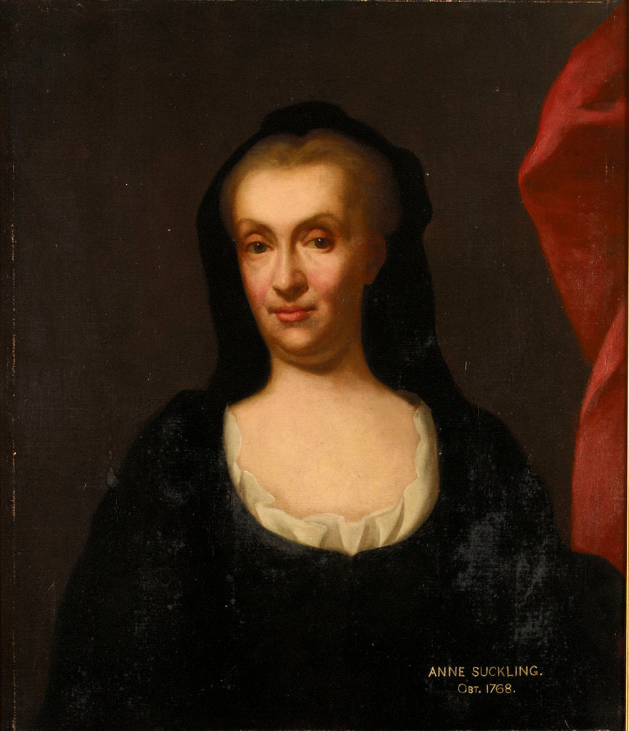 Detail of Anne Suckling, grandmother of Lord Nelson by British School