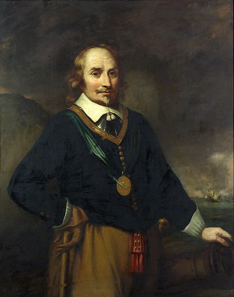 Detail of Maarten Harpertszoon Tromp (1597-1653) by Jan Lievensz