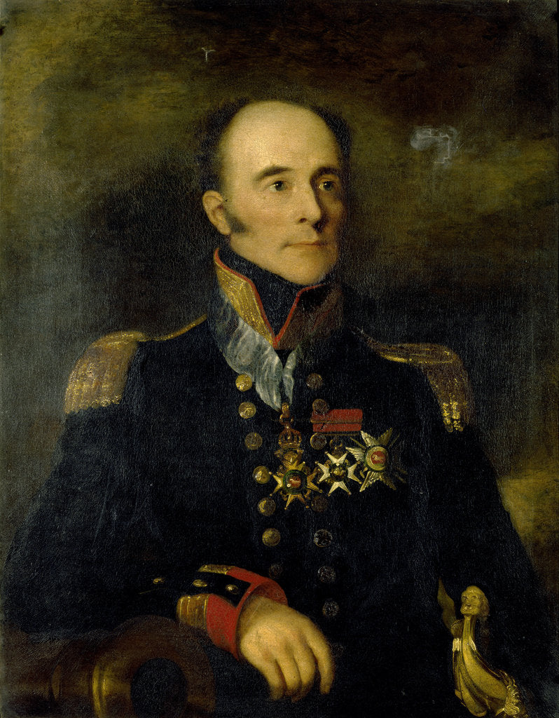 Detail of Captain Sir Thomas Ussher (1779-1848) by Andrew Morton