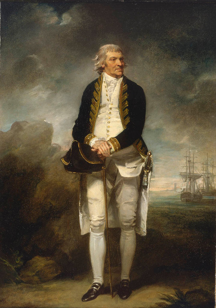 Detail of Sir Edward Vernon (1723-1794) by Henry Singleton