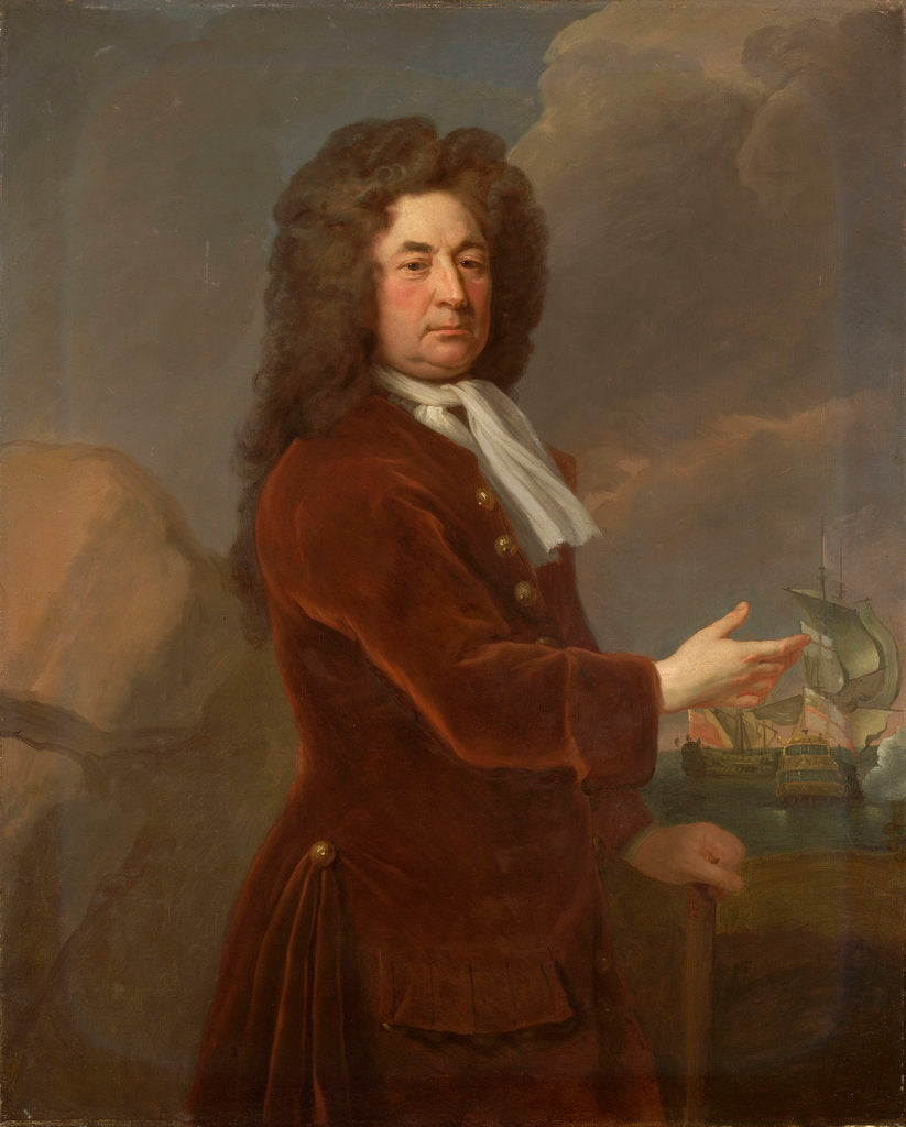Detail of Rear-Admiral Sir William Whetstone (d.1711) by Michael Dahl