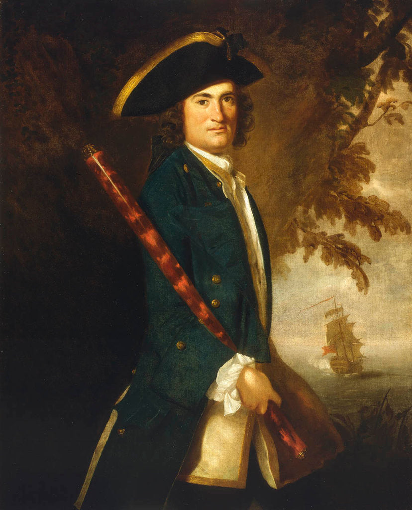 Detail of Portrait of a naval lieutenant by Joshua Reynolds