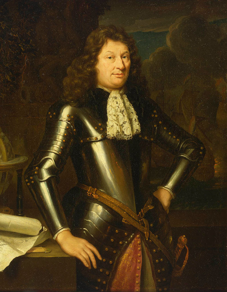 Detail of Portrait of a naval officer by unknown