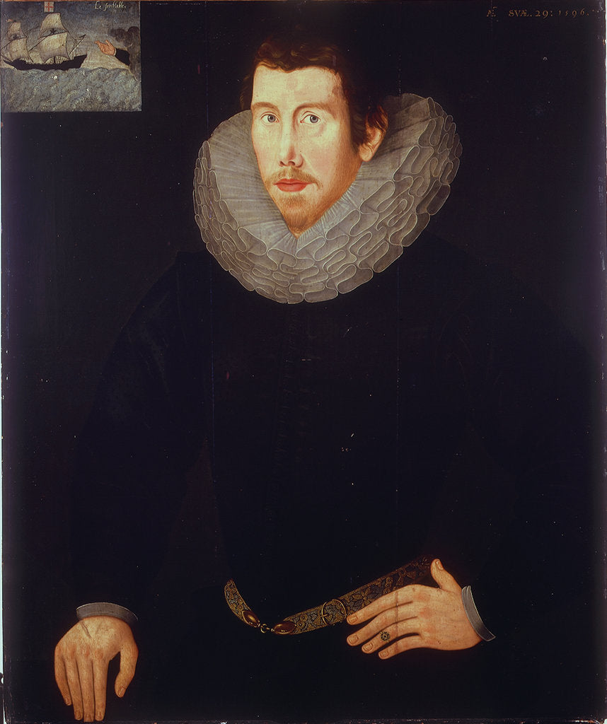 Detail of Portrait of a gentleman by unknown