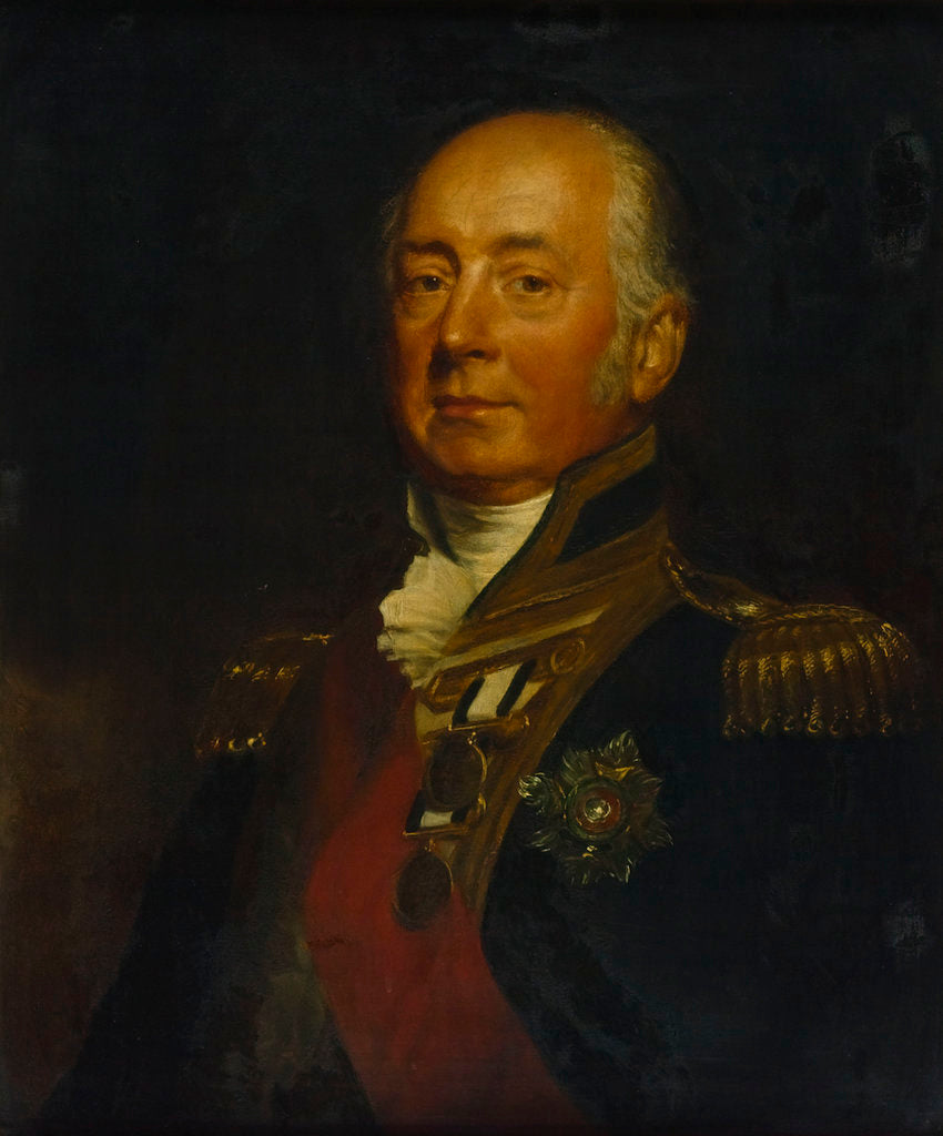 Detail of Vice-Admiral Sir James de Saumarez, 1st Baron de Saumarez (1757-1836) by Samuel Lane