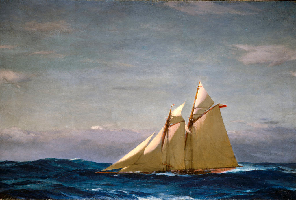 Detail of The yacht 'America' by John Fraser
