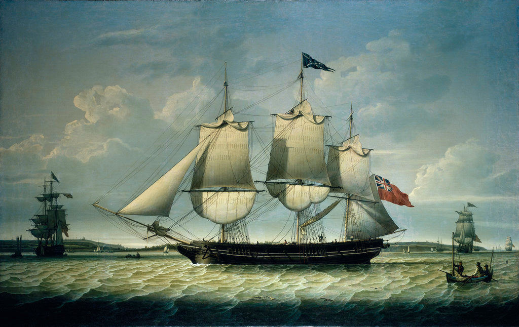 Detail of The 'Ann' off Birkenhead by Robert Salmon