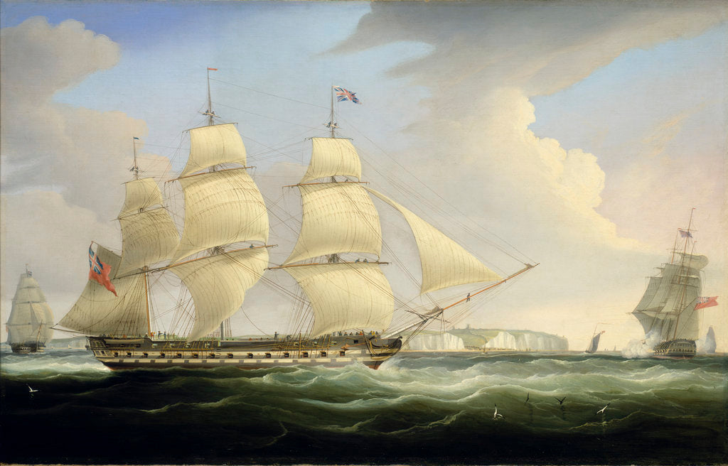 Detail of The East Indiaman 'Atlas' by William John Huggins