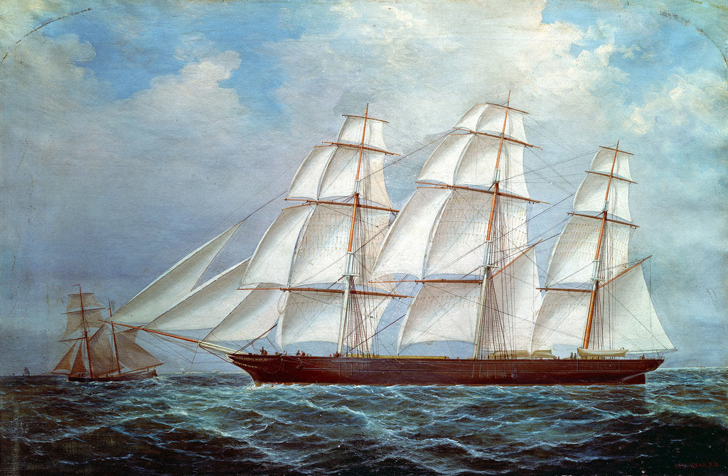 Detail of The clipper 'Ellen Rodger' by GR Barr