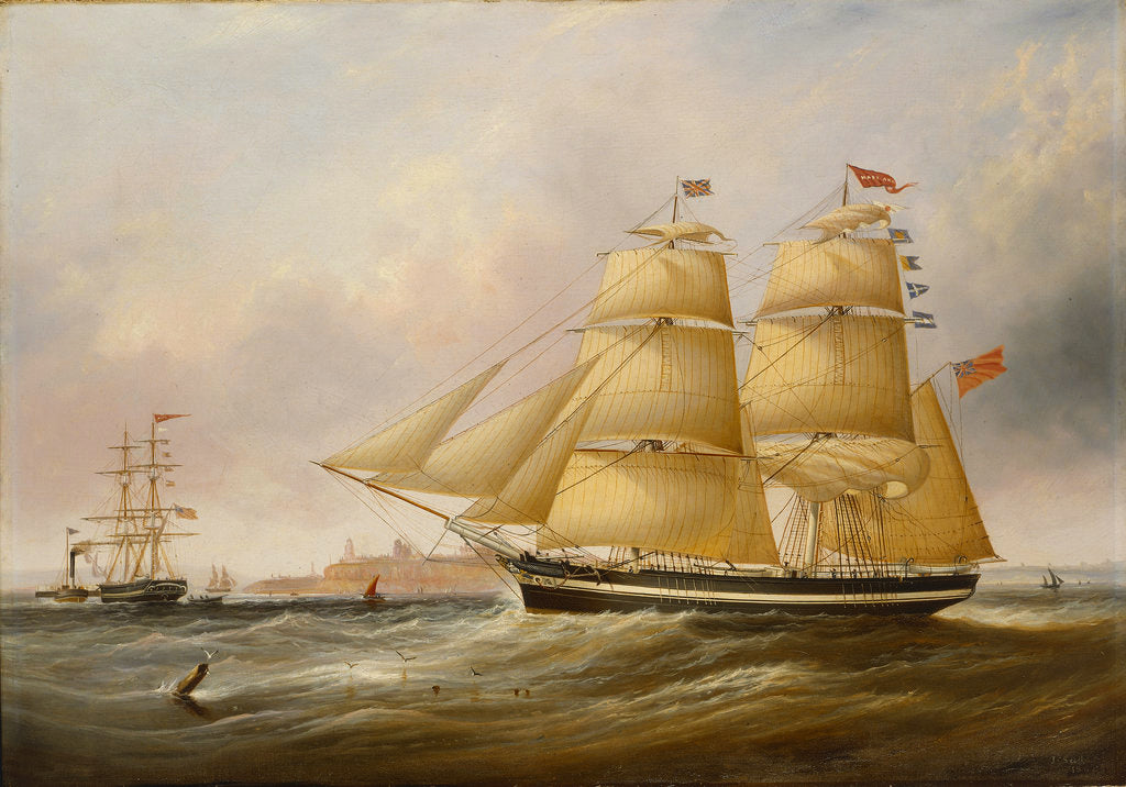 Detail of The snow 'Mary Ann' by John Scott