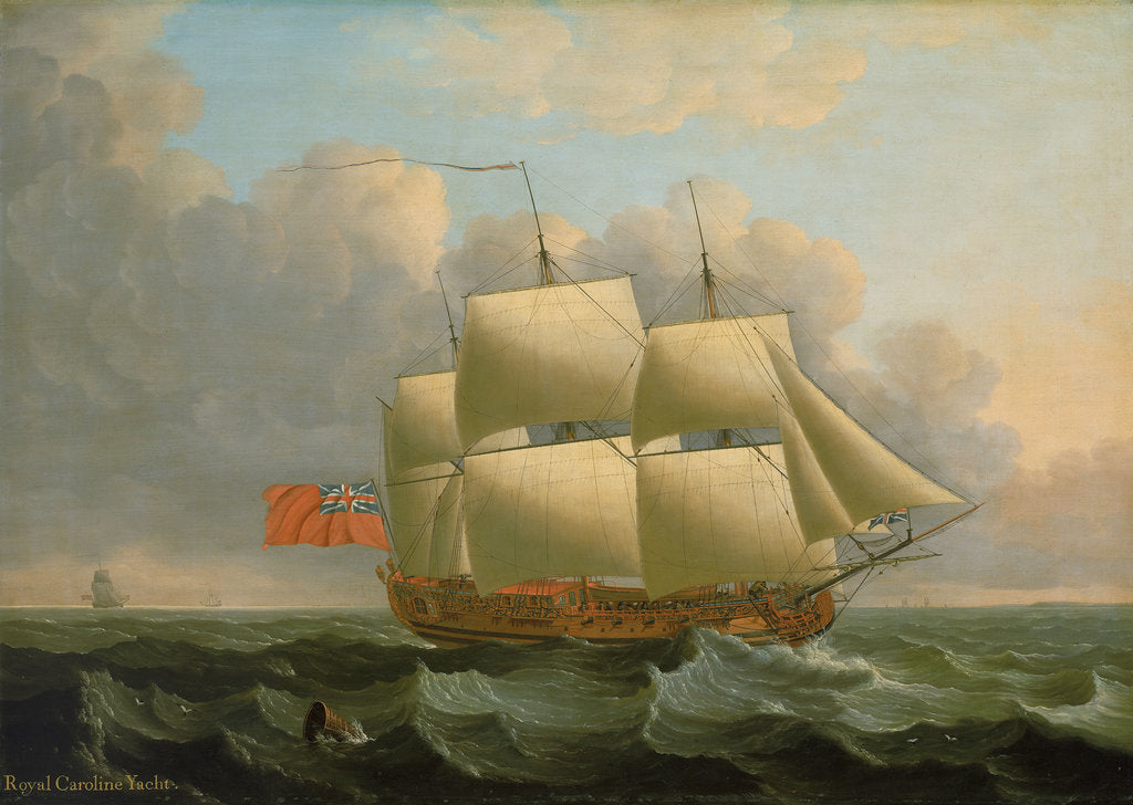 Detail of The 'Royal Caroline' by John Cleveley