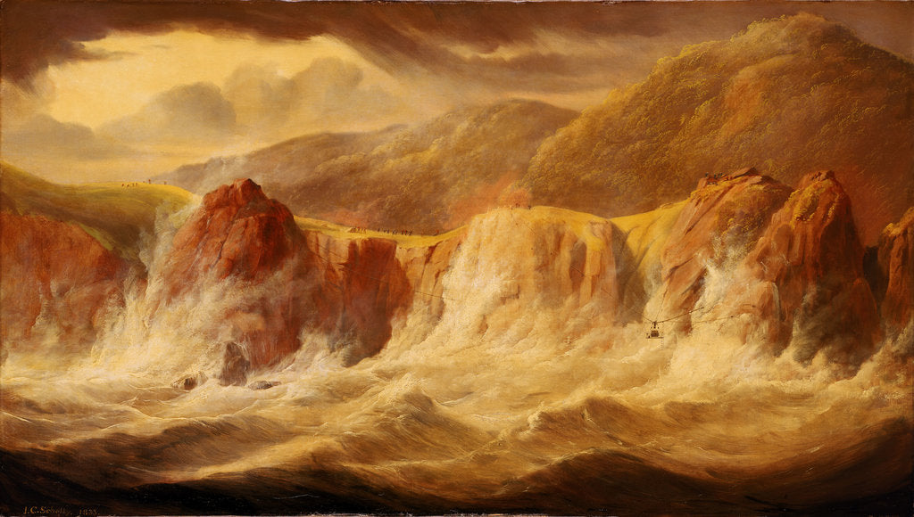 Detail of Salvage of stores and treasure from HMS 'Thetis' at Cape Frio by John Christian Schetky