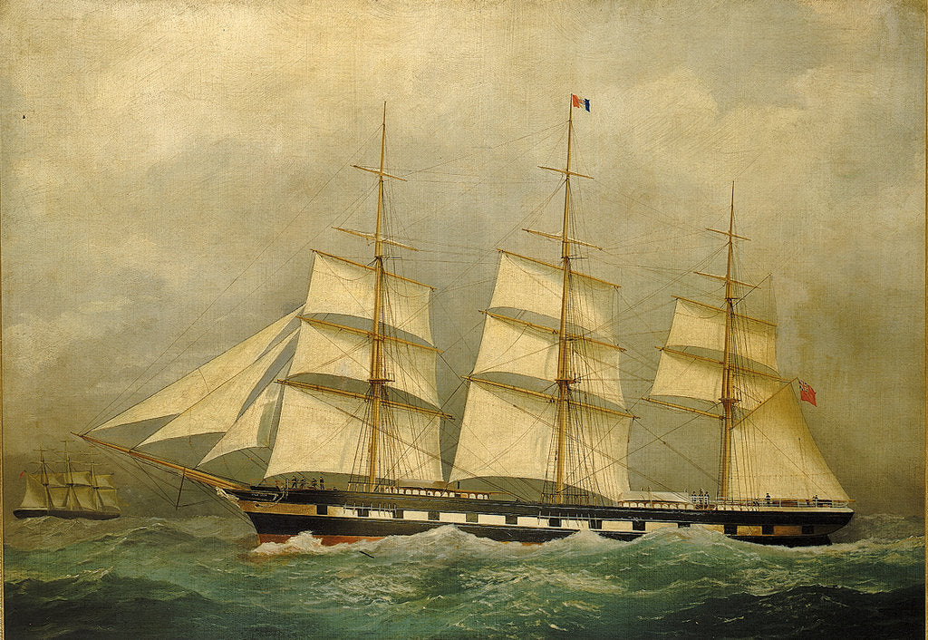 Detail of The clipper 'Wild Deer' by British School