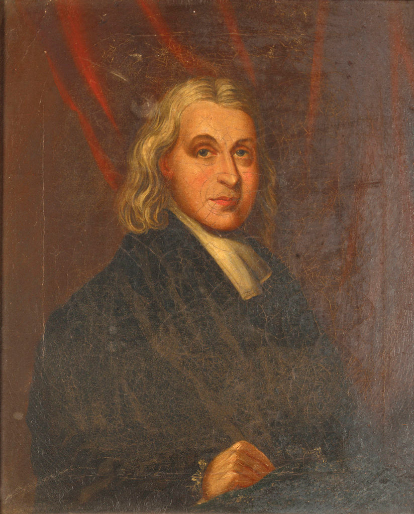 Detail of Reverend Edmund Nelson (1722-1802) by British School
