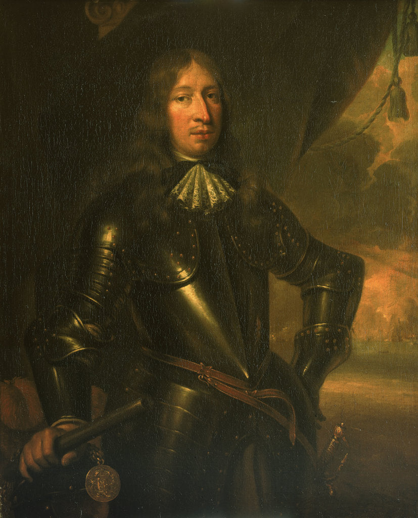 Detail of Baron Willem Joseph van Ghent (1626-1672) by Jan de Baen