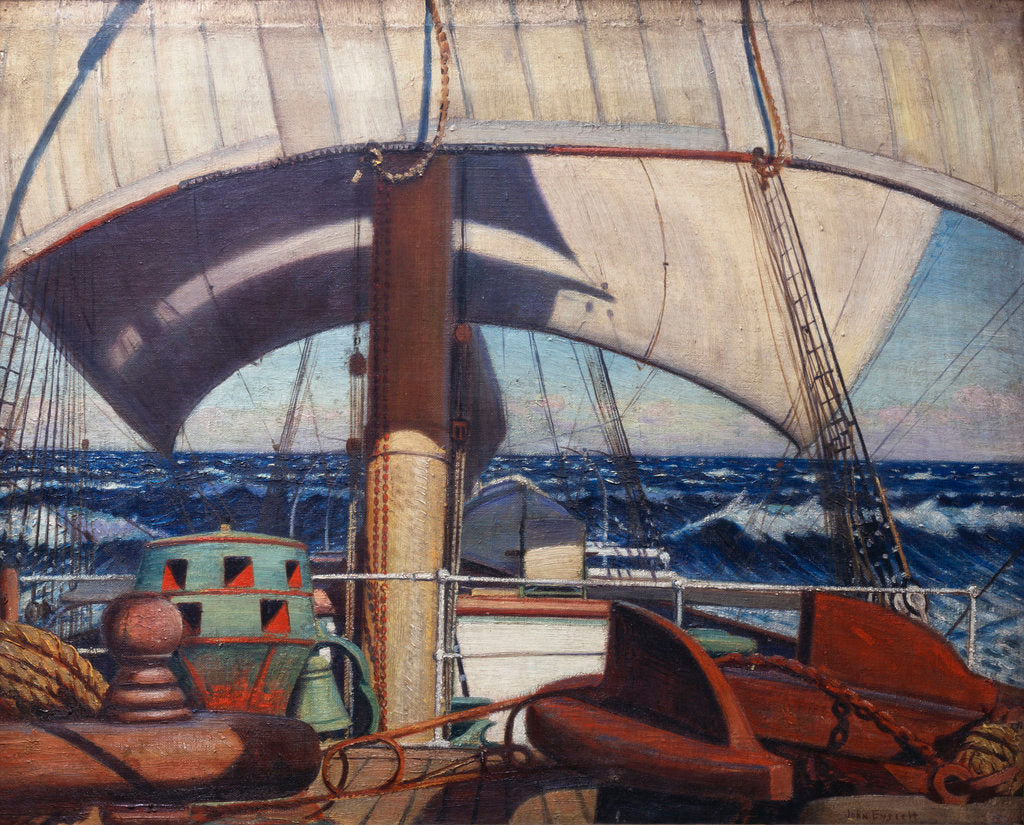 Detail of The deck of the 'Birkdale' by John Everett