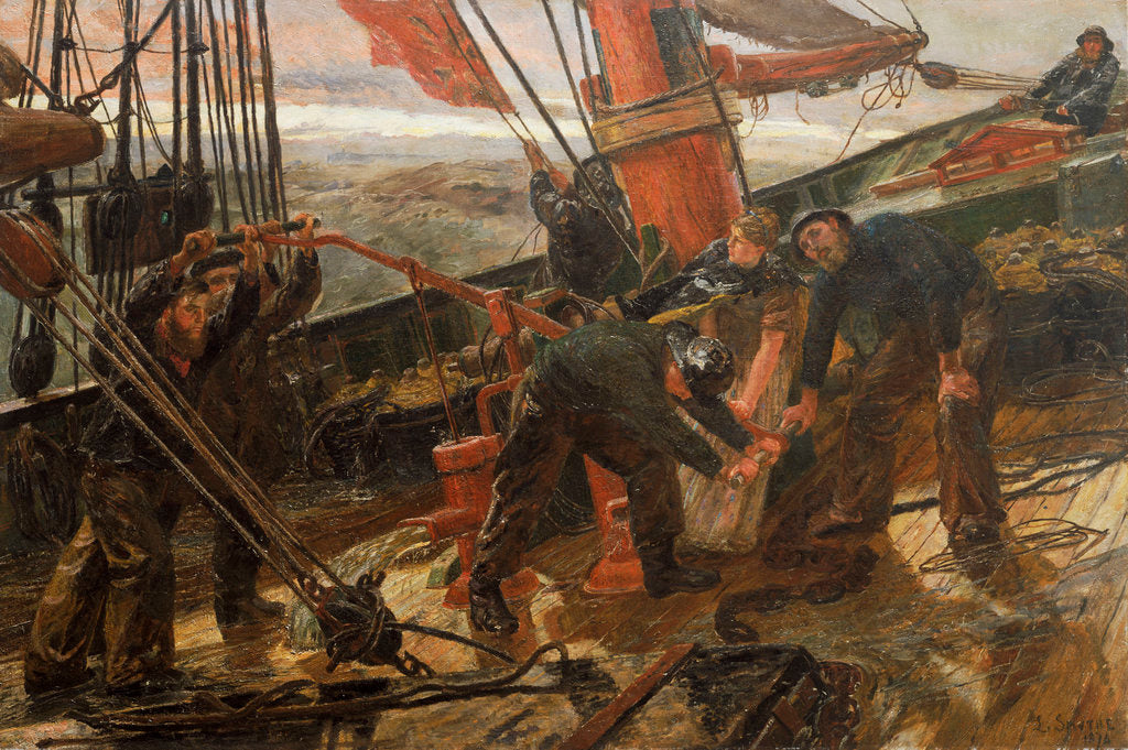 Detail of Shorthanded by Lionel Percy Smythe