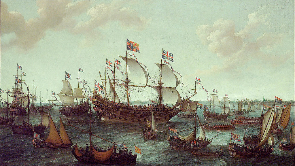 Detail of The arrival of the Elector Palatine at Flushing, 29 April 1613 by Adam Willaerts