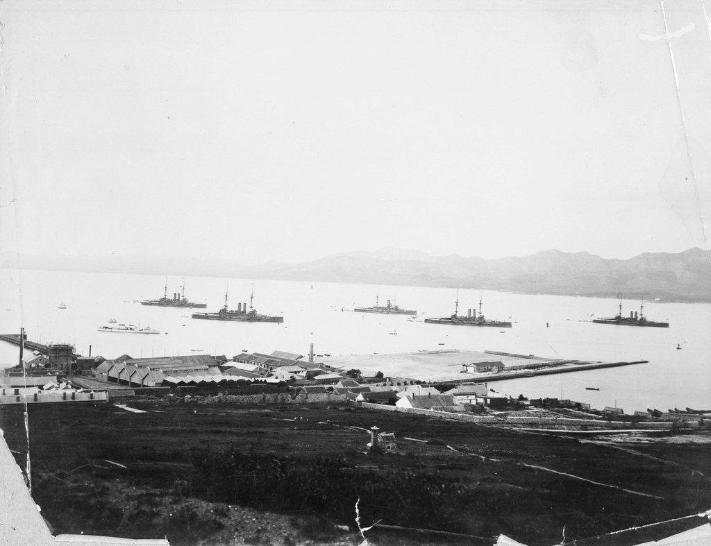 Detail of China Squadron: Wei-Hei-Wei, dated circa 1904. by unknown