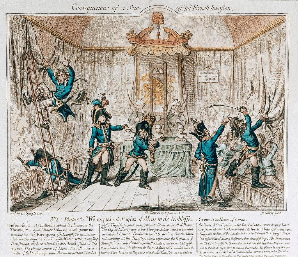 Detail of Consequences of a successful French Invasion... by John Dalrymple