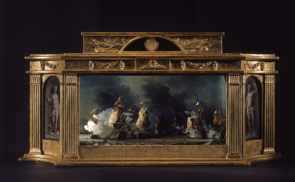 Detail of Diorama of the Battle of the Saints by unknown