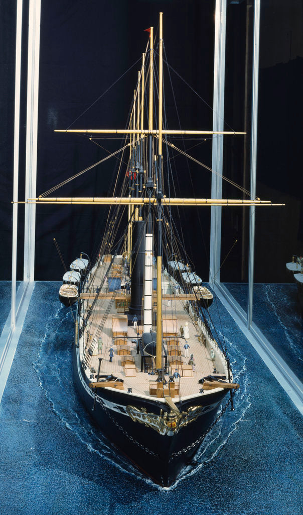 Detail of HMS 'Devastation' (1871) by unknown
