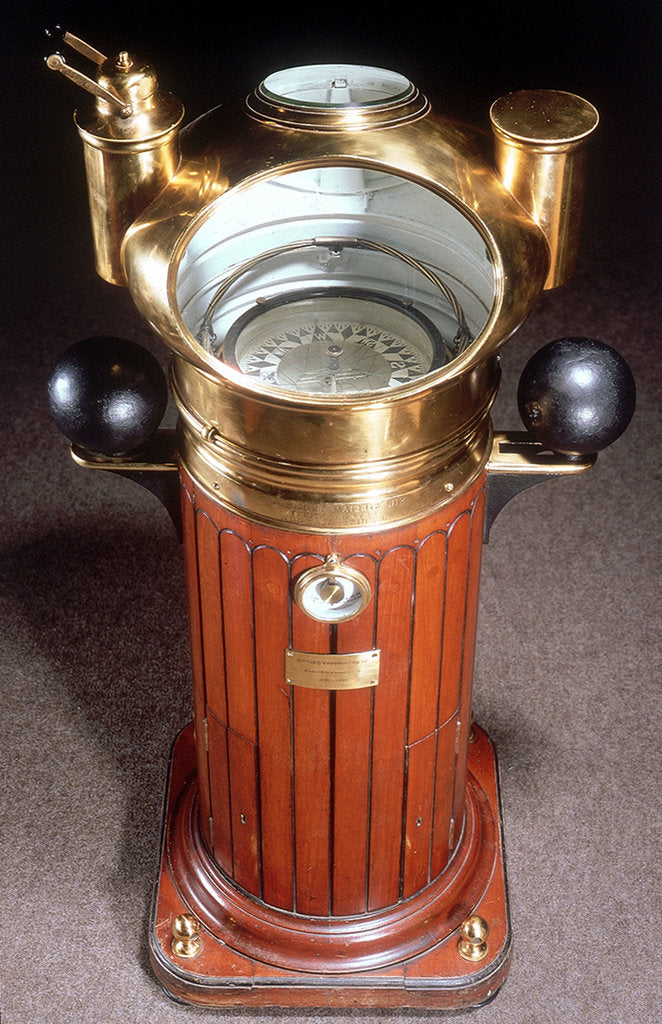 Detail of Binnacle and compass, 1876 by William Thomson