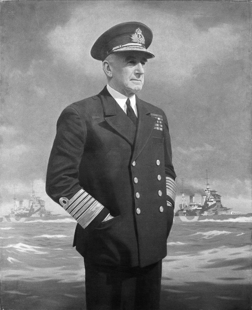 Detail of Sir Dudley Pound (1877-1943) by Arthur Douglas Wales-Smith