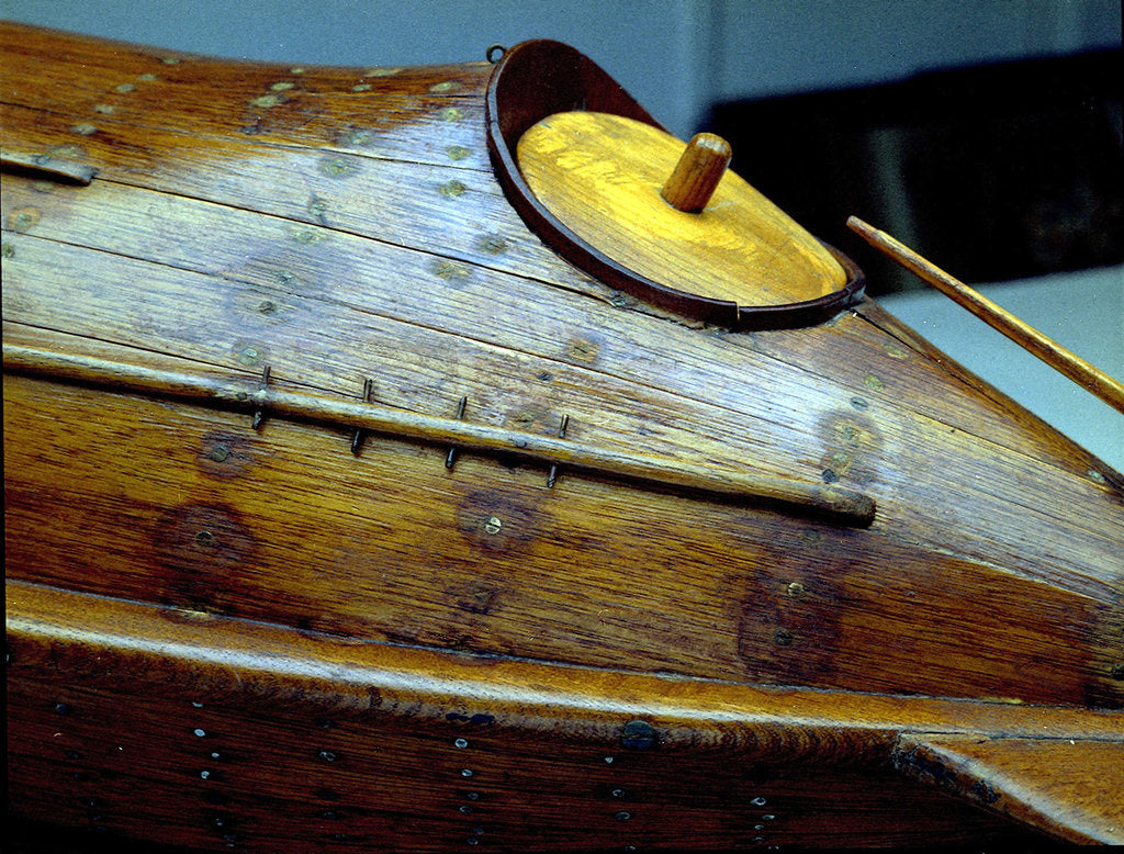 Detail of Full hull model, life-saving capsule, stern, showing cockpit by R. F. Wells