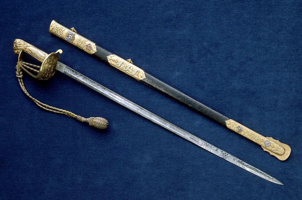Detail of City of London presentation Sword by Goldsmiths & Silversmiths Company Ltd