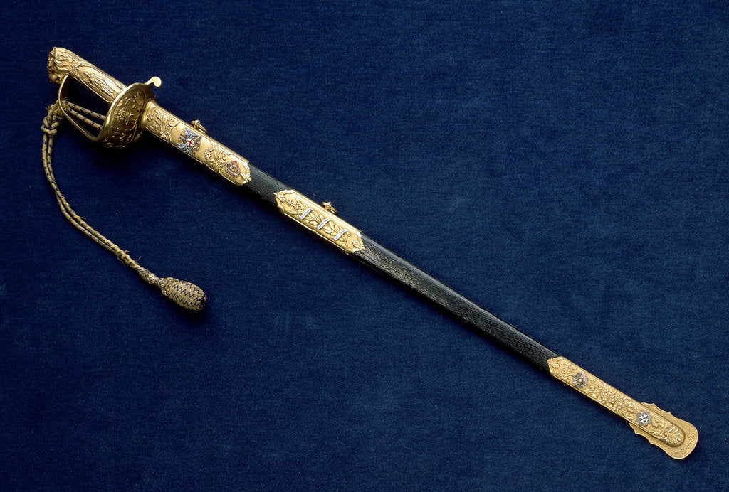 Detail of City of London presentation Sword by Goldsmiths & Silversmiths Company Ltd