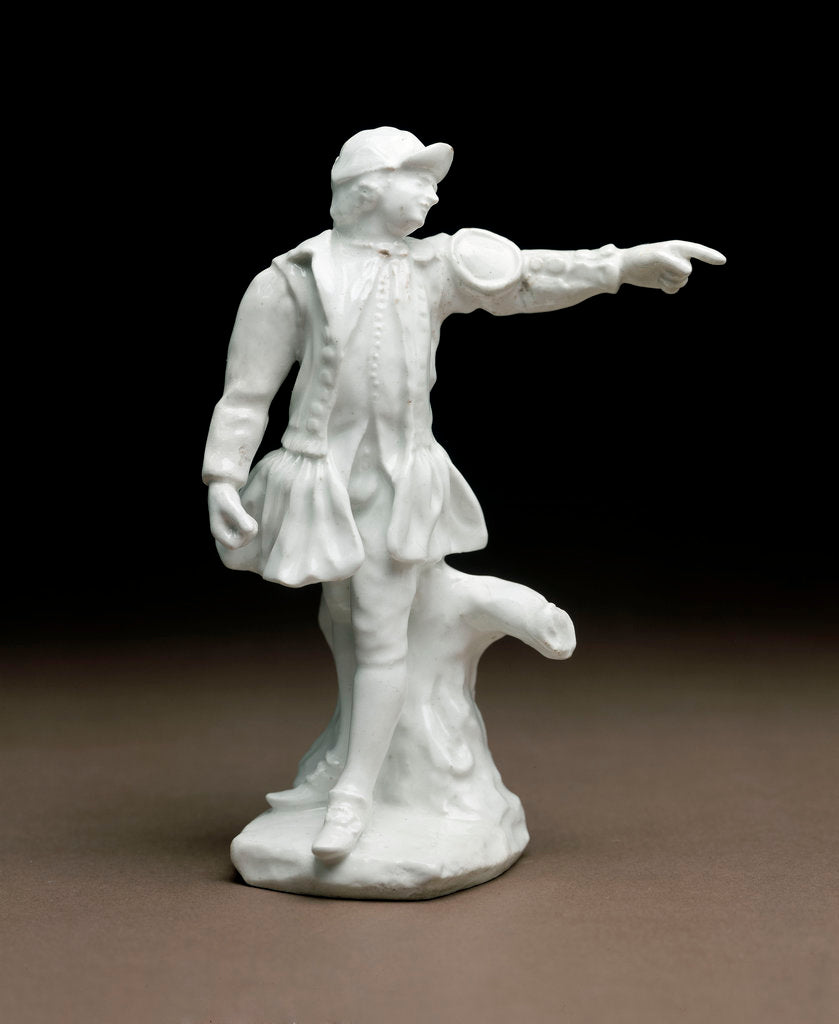 Detail of Thames waterman by Bow Porcelain Co