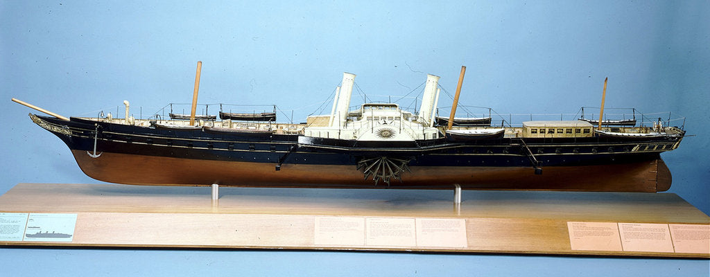 Detail of HMY 'Victoria & Albert', port broadside by unknown