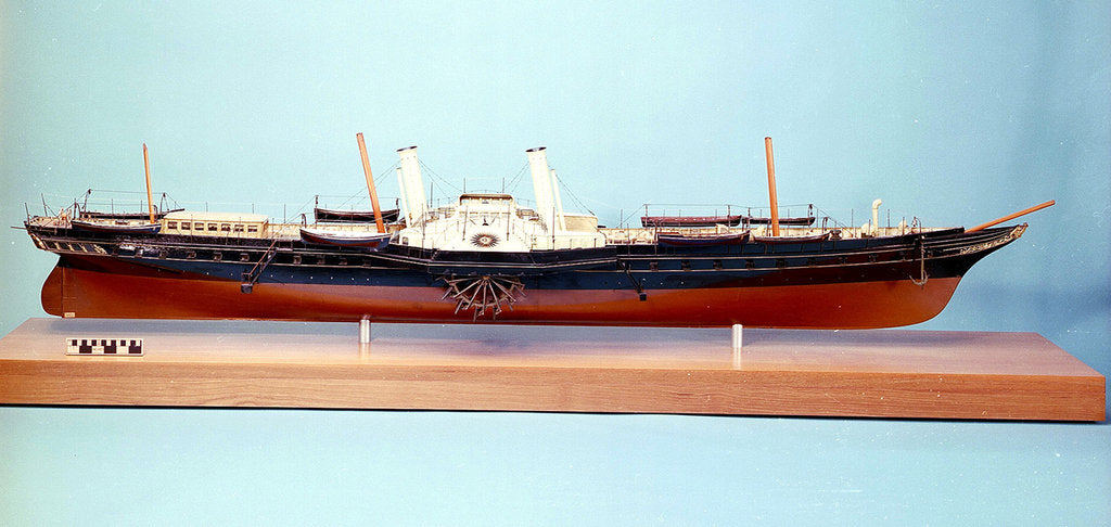 Detail of HMY 'Victoria & Albert', starboard broadside by unknown