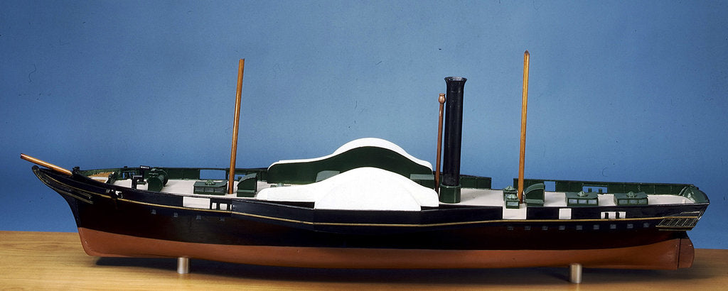 Detail of 'Merlin', port broadside by unknown