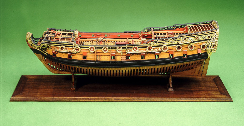Detail of 'Mordaunt', 40-50 guns by unknown