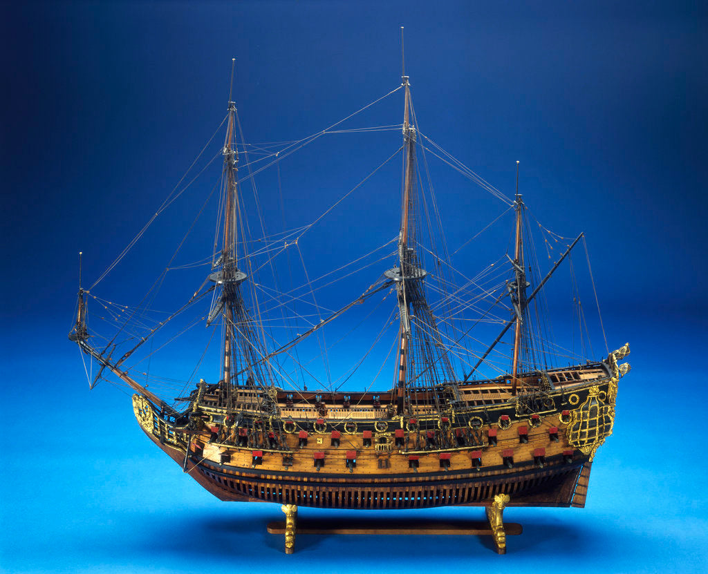 Detail of 'St Michael', port broadside by unknown