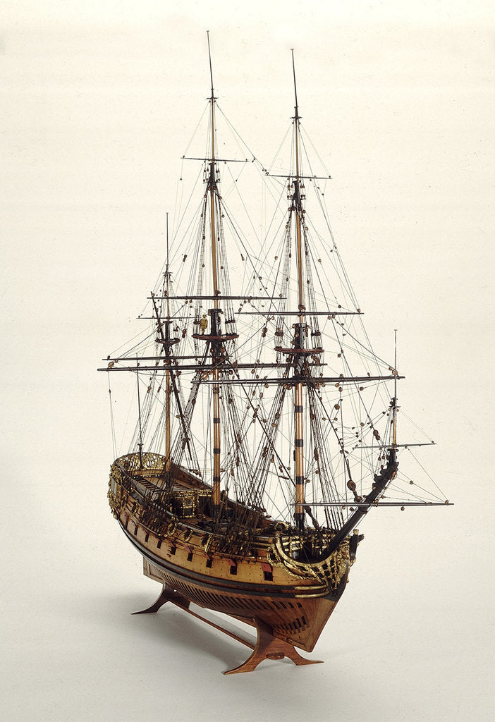 Detail of Ship of 40 guns by unknown