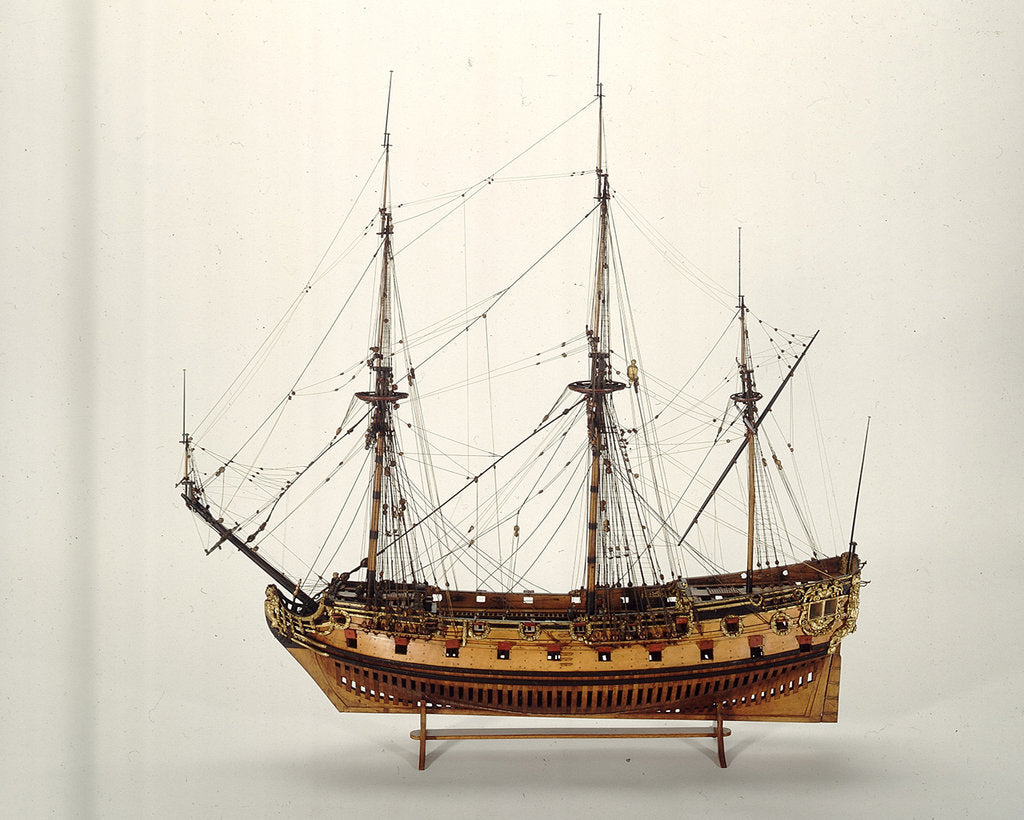 Detail of Ship of 40 guns by unknown
