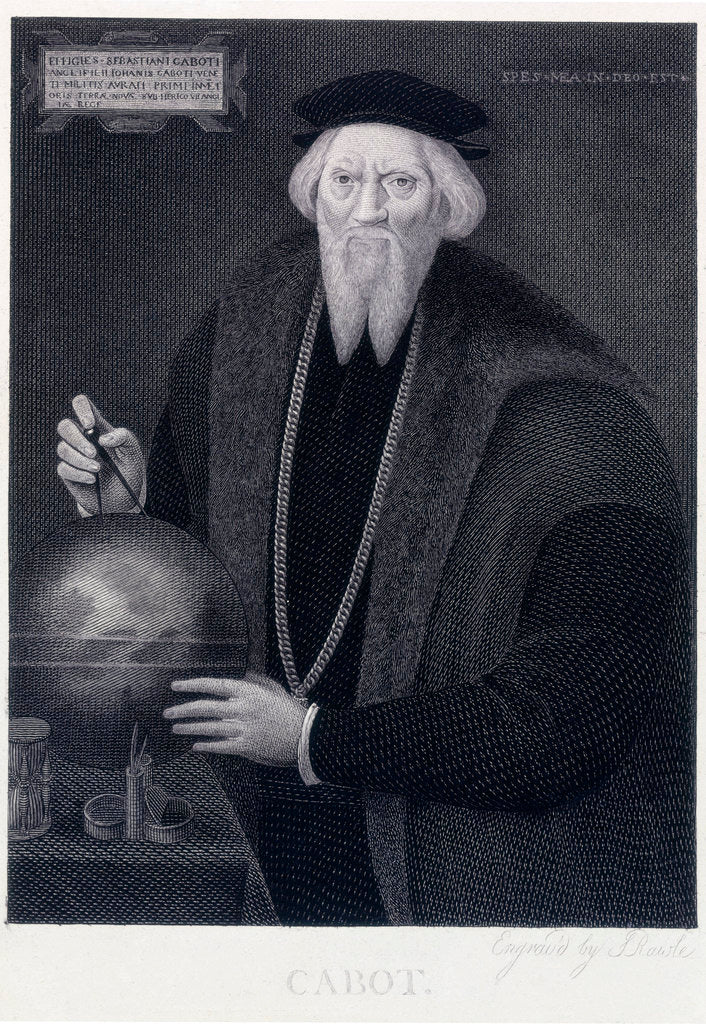 Detail of Sebastian Cabot, Navigator by Hans Holbein