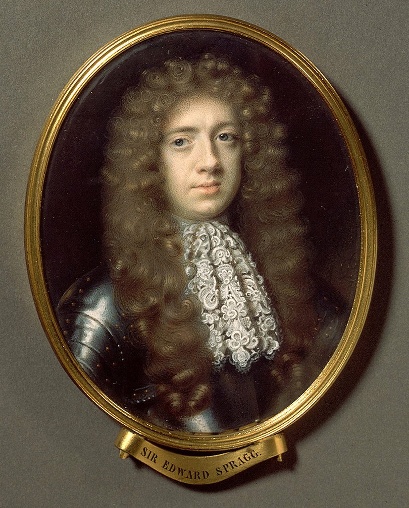 Detail of Sir Edward Spragge (d.1673) by Peter Cross