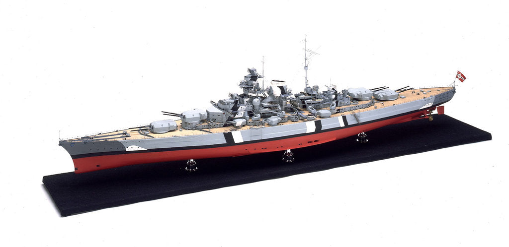 Detail of 'Bismarck', port view by H. G. Sitford