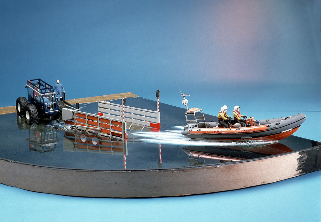 Detail of 'British Diver', with tractor and trailer, scenic model by Kelvin Thatcher
