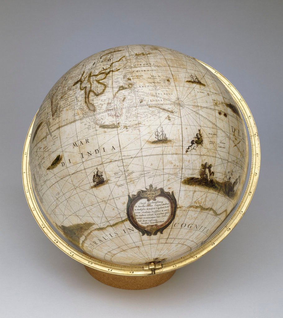 Detail of Terrestrial globe by Jacob Aertsz Colom