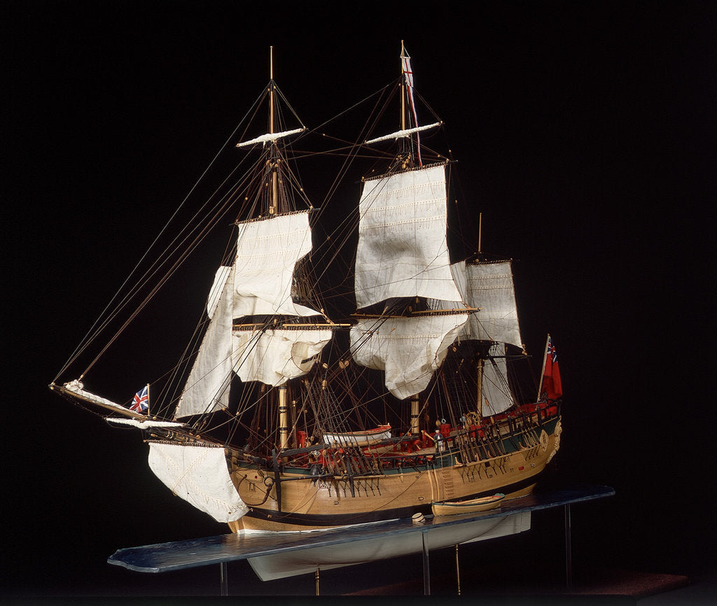 Detail of 'Endeavour', port by Robert A. Lightley