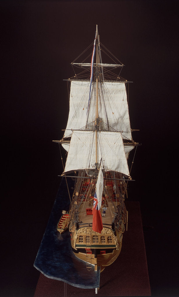 Detail of 'Endeavour', full stern by Robert A. Lightley