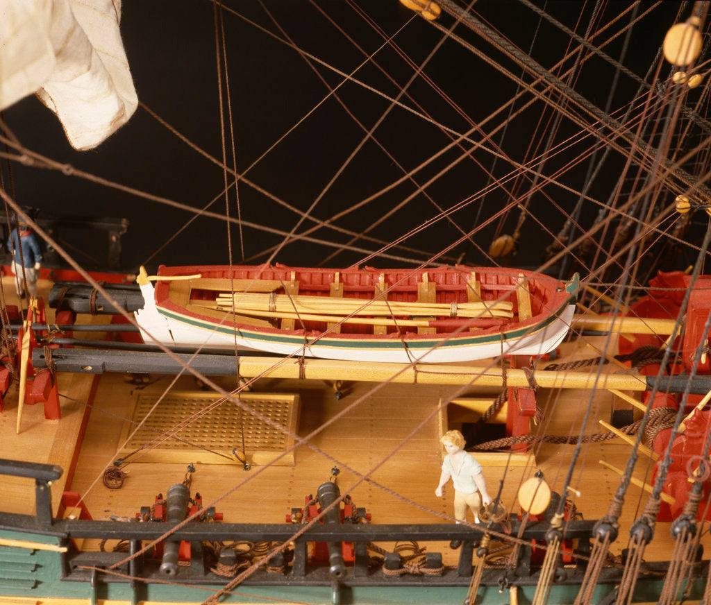 Detail of 'Endeavour', deck detail, yawl by Robert A. Lightley